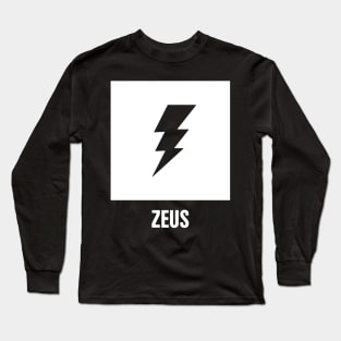 Zeus | Greek Mythology God Symbol Long Sleeve T-Shirt